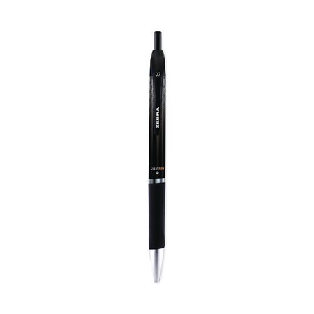 ZEBRA PEN Sarasa Dry Gel X1 Retractable Gel Pen, Medium 0.7mm, Black, PK12 45610